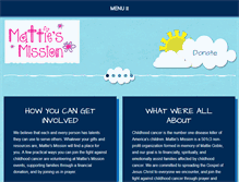 Tablet Screenshot of mattiesmission.org